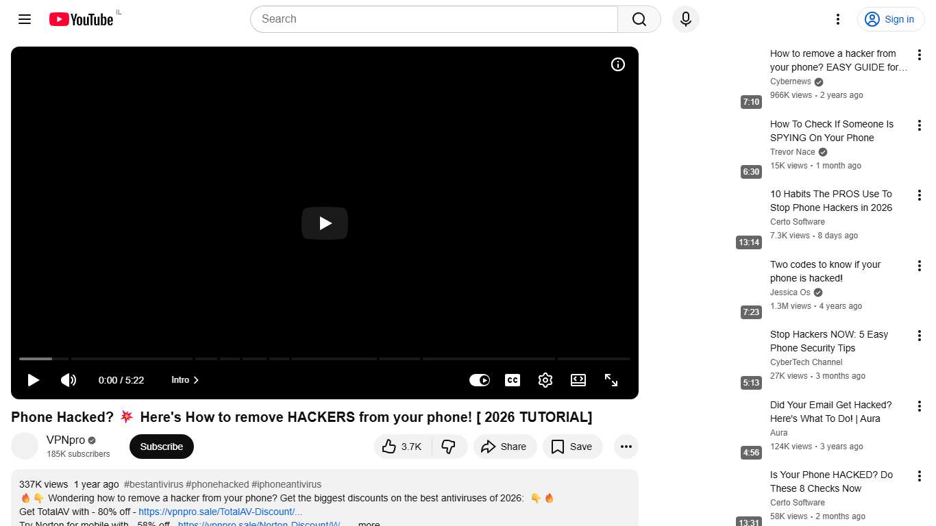 Phone Hacked? 💥 Here's How to remove HACKERS from your phone! [ 2026 TUTORIAL] - YouTube